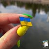 Значок, пін, брошка Прапор України з гербом Тризуб